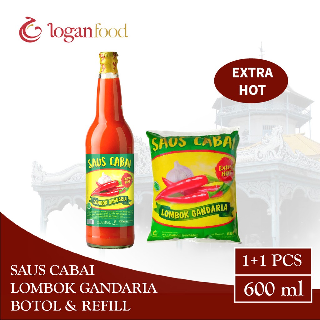 

Lombok Gandaria Paket Hemat Saus Cabai Extra Hot Botol Kaca 600 ml