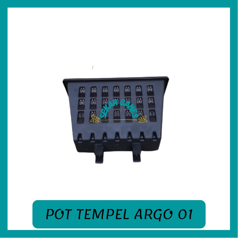 Pot Dinding Tempel Argo 01 Hitam Coklat Putih Hijau - Dinding Pagar Argo-01 21 22 Cm Vertical Garden