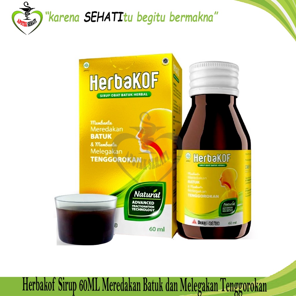 Herbakof Obat Batuk Herbal Batuk Kering Dan Berdahak