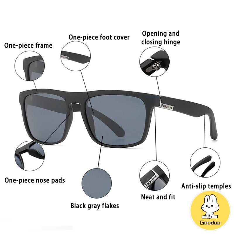 Kacamata Hitam Mengemudi Pria/wanita Lensa Polarized Klasik -Doo