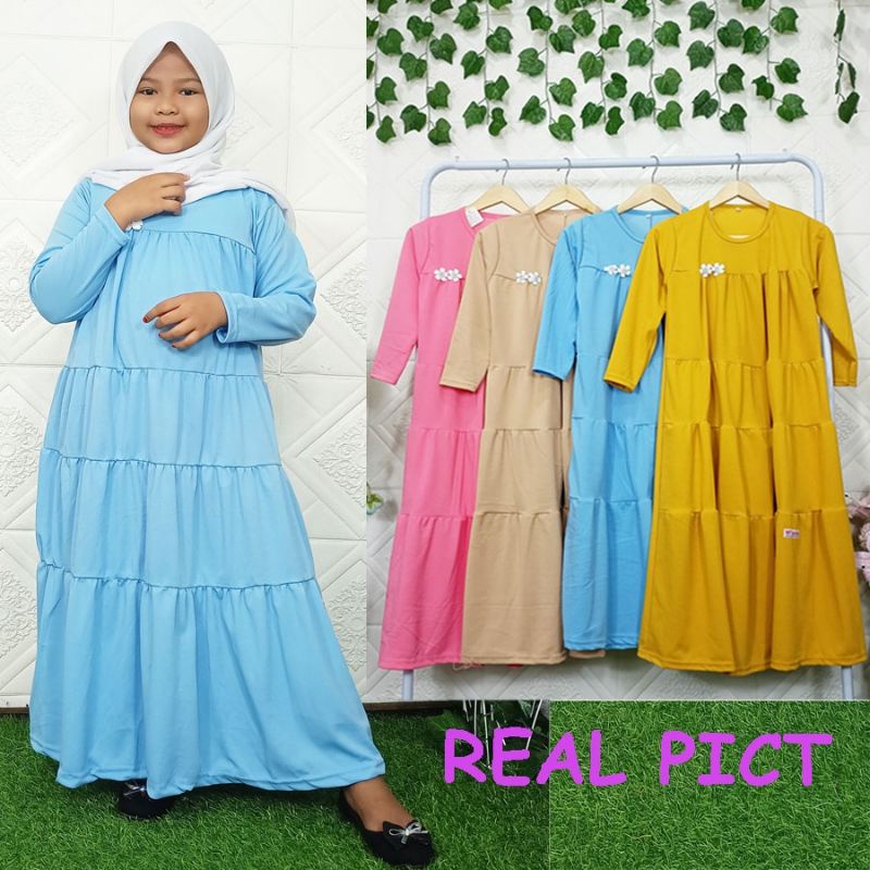 Gamis anak disney my princess beautiful girl 3-12 tahun