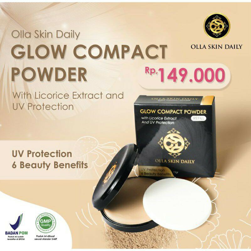 bedak osd compact powder olla skin daily natural