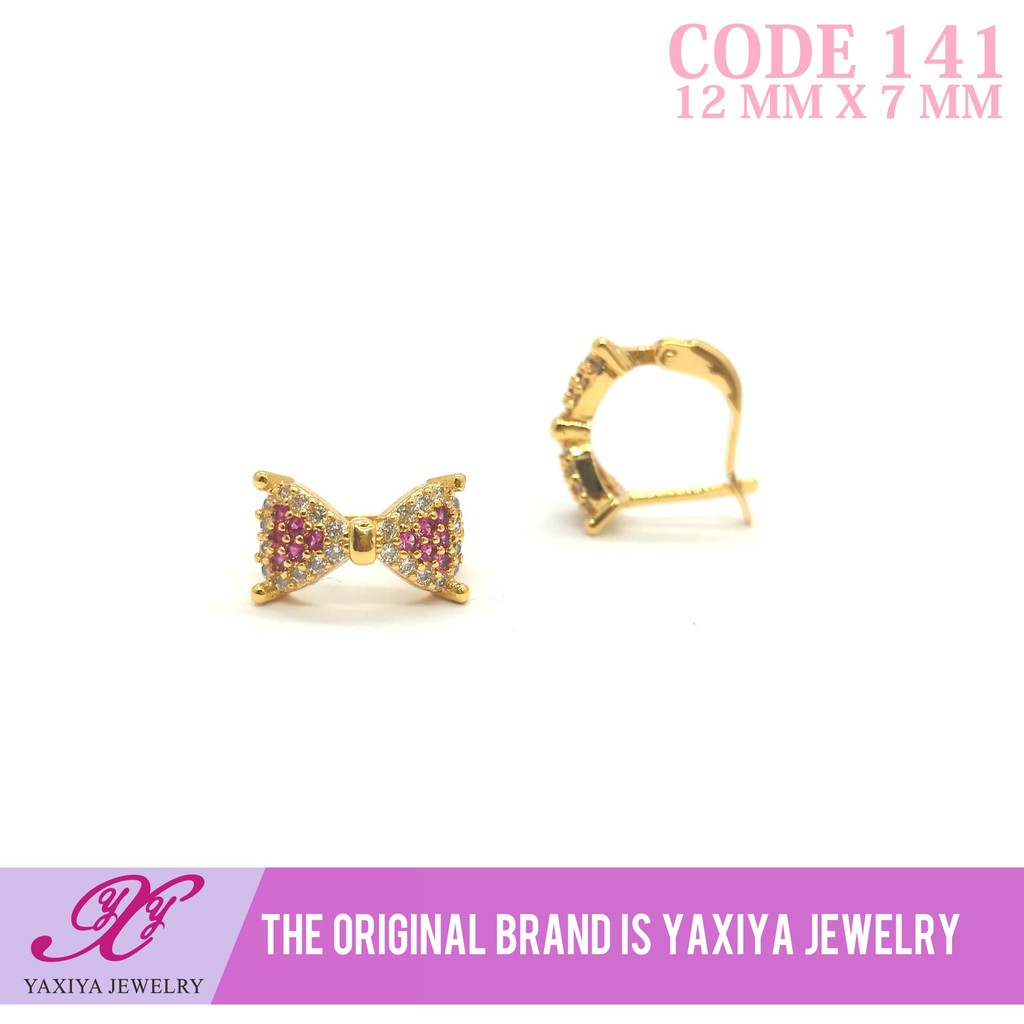 

Anting Emas Jepit Permata Perhiasan Lapis Emas 18K Yaxiya Jewelry 141