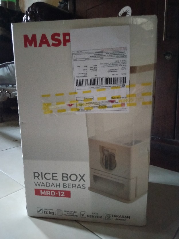 Rice Box Maspion Mrd 12 12kg Tempat Penyimpanan Beras Mrd12 12 Kg Original