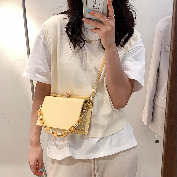 BJ81794 - BLACK/KHAKI/WHITE/YELLOW - TAS WANITA FASHION IMPORT MODIS ELEGAN TERMURAH TERLARIS TERBARU BAGSTORE JAKARTA TAS BATAM GT1794