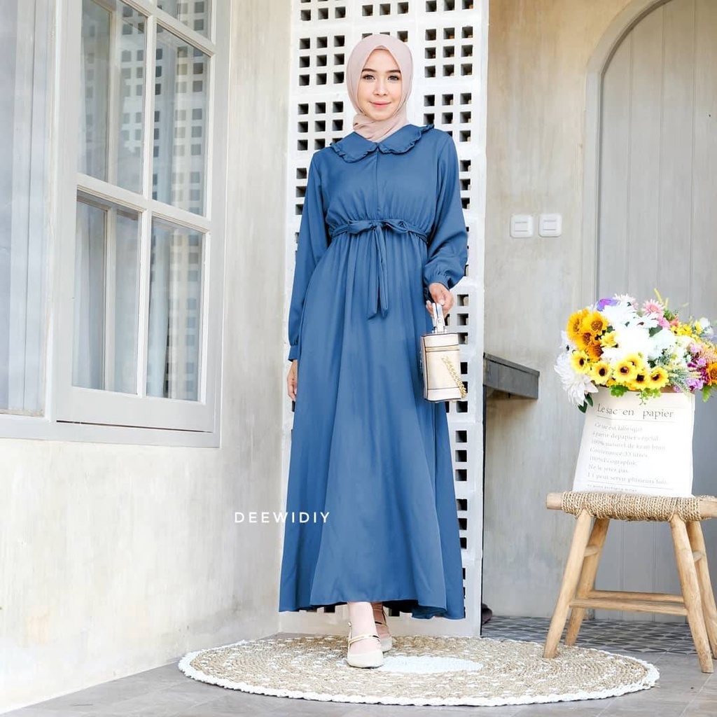 DRESS MUSLIM WANITA BUSUI FRIENDLY - PUSPITA DRESS DEEWIDIY