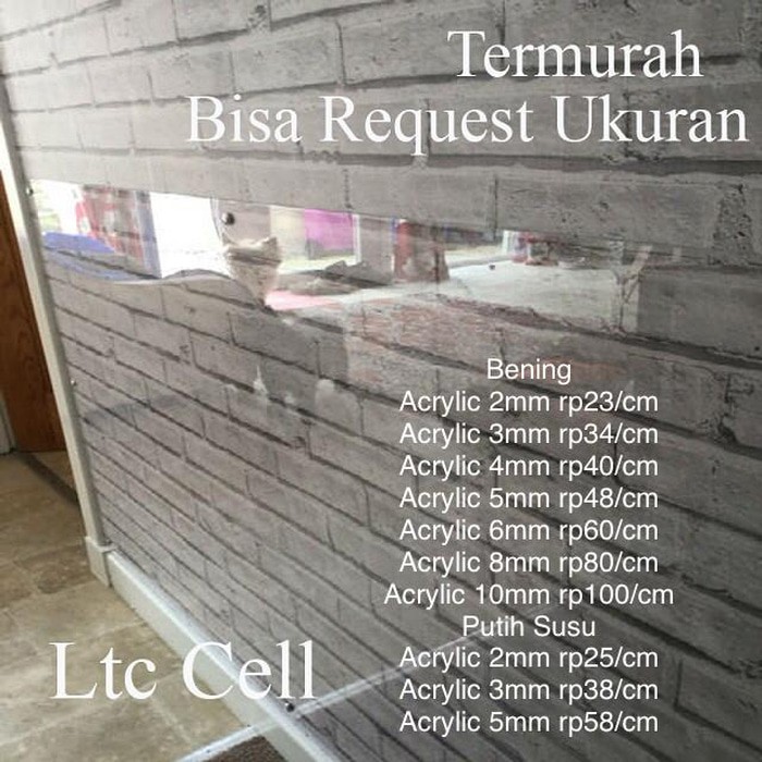 

Acrylic Bening 2mm 50x70cm Akrilik Lembaran Potong Laser JunDW