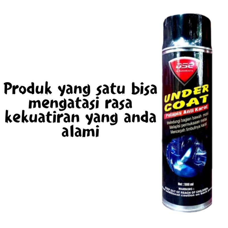 Flingkote mobil / flingkut anti karat / plingkut semprot / peredam suara mobil / undercoad DSC ukuran 500ml