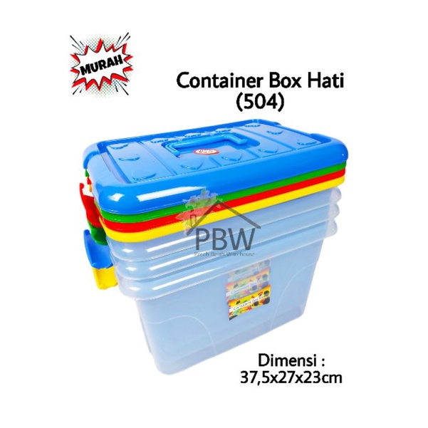 Container Box Hati 504 Plastik Mikiwa / Container Mini Plastik / Box Plastik