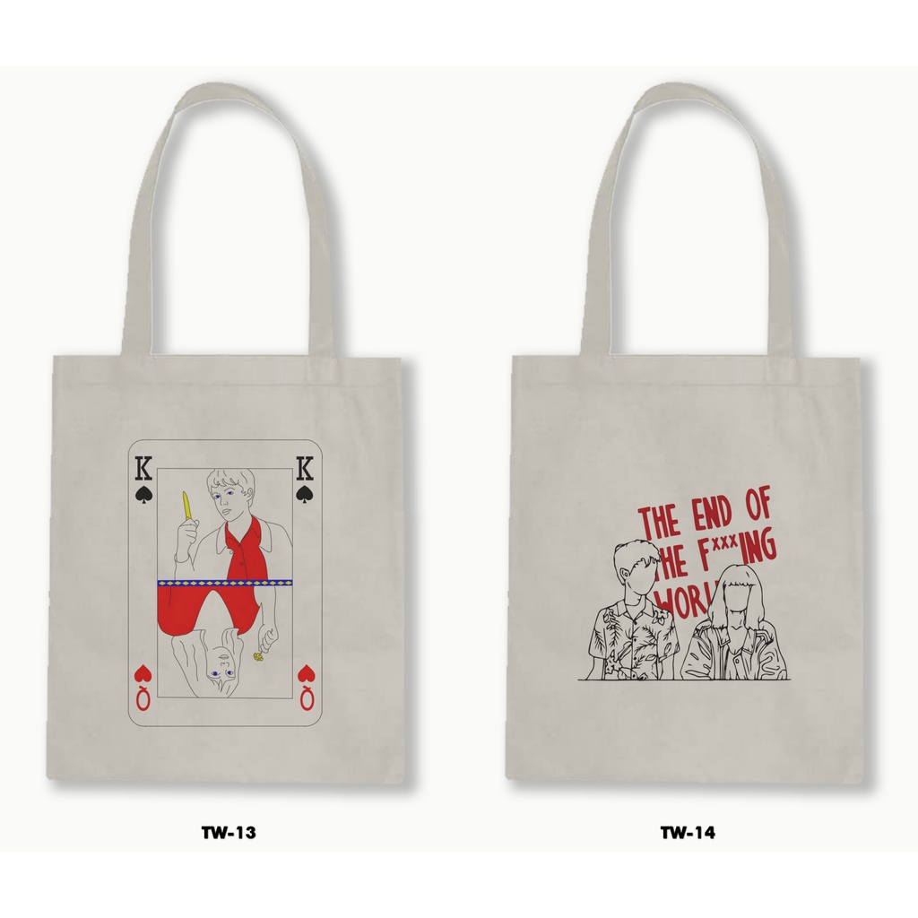 TOTE BAG BLACU - THE END OF THE F***ING WORLD 1