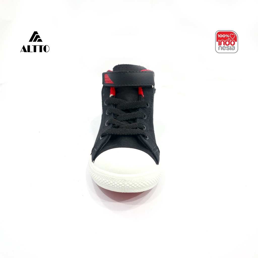 ALTTO HC SS 712 BLACK/RED ALAS HITAM -30-33 - SEPATU ANAK -  ALTTO