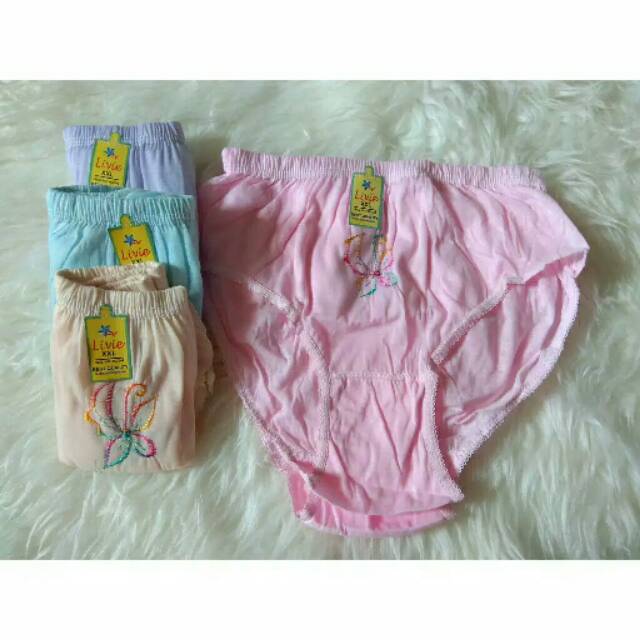 Celana Dalam Wanita Lusinan LIVIE | CD Perempuan Dewasa Sguna
