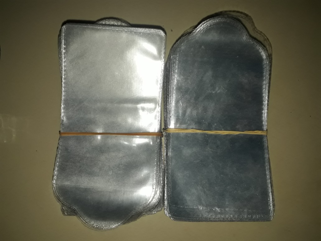 Paket 100 Pcs Plastik Pelindung Logam Mulia Antam Certicard Certieye Model Amplop
