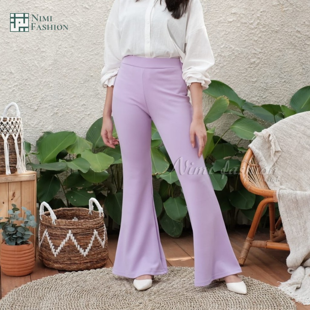 Cutbray Scuba Premium Celana Cutbray Palazzo Wanita Bawahan Highwaist Casual Cutbray Office Pants