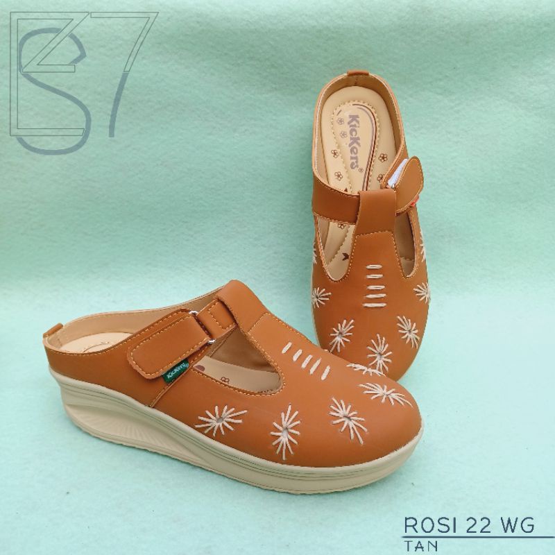 sandal wedges kickers wanita sulam murah sl rosie 19