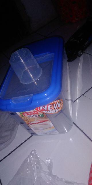 Box Beras Lion Star Oriza 6.5 Kg/tempat Beras (model Tutup Flip) Lion Star 6.5 Kg