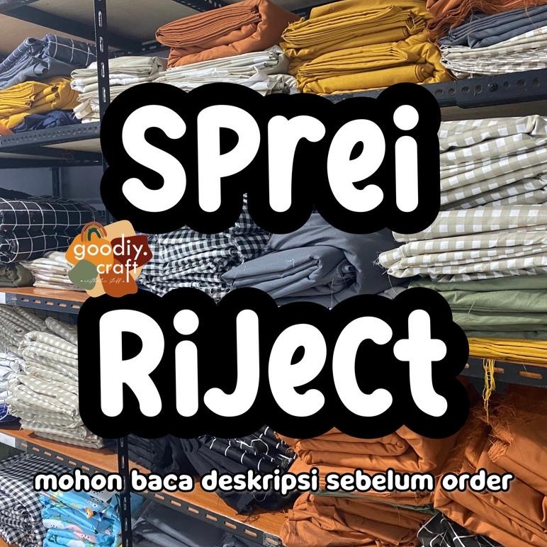 [Riject Sprei] Random Sprei Motif/Kotak/Polos [Set Sprei] - Goodiy Craft .,. ,