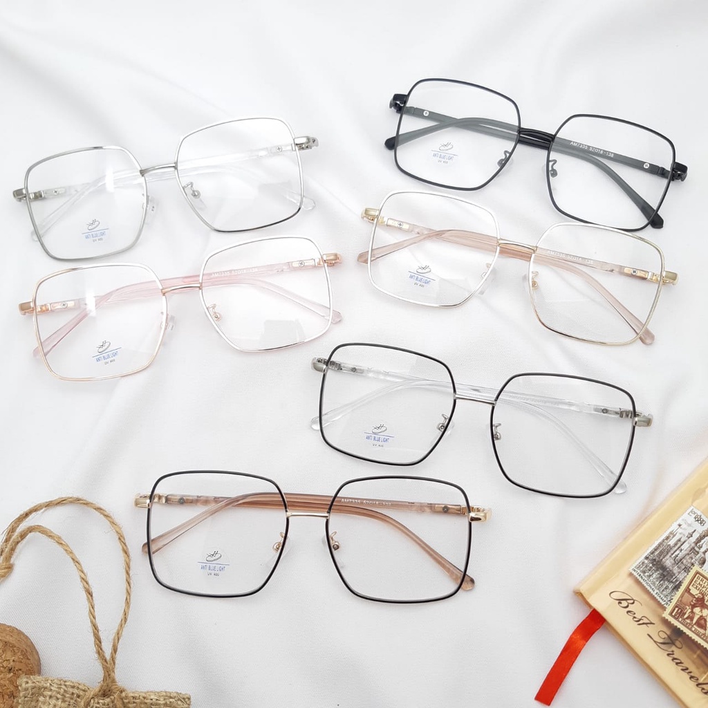 GROSERBA GROSIR Frame Kacamata 7335 Lensa Blueray