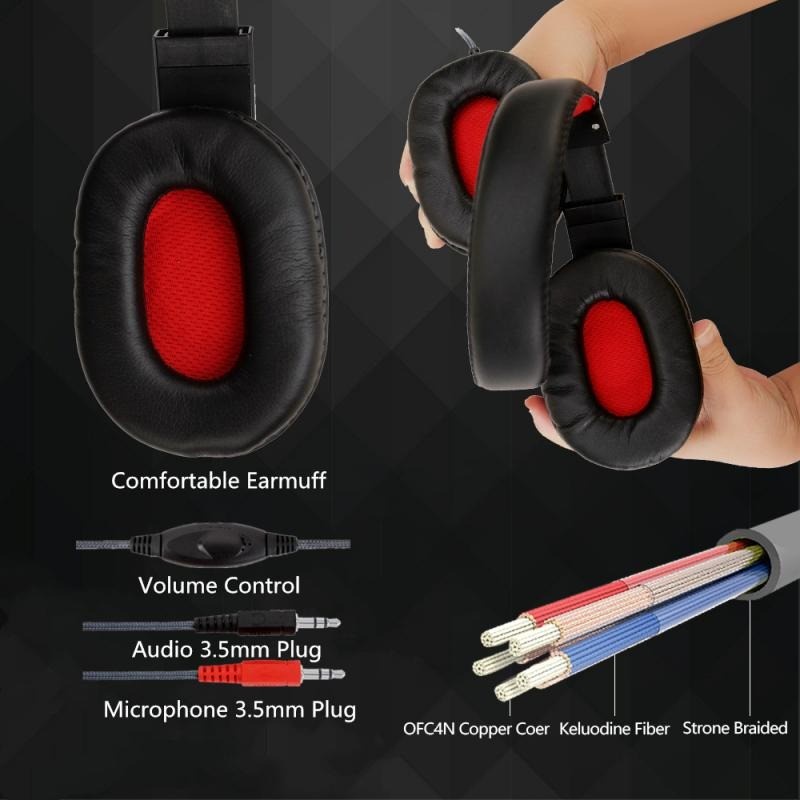 Gaming Headphone Headset with Mic - SOYTO - SY733MV