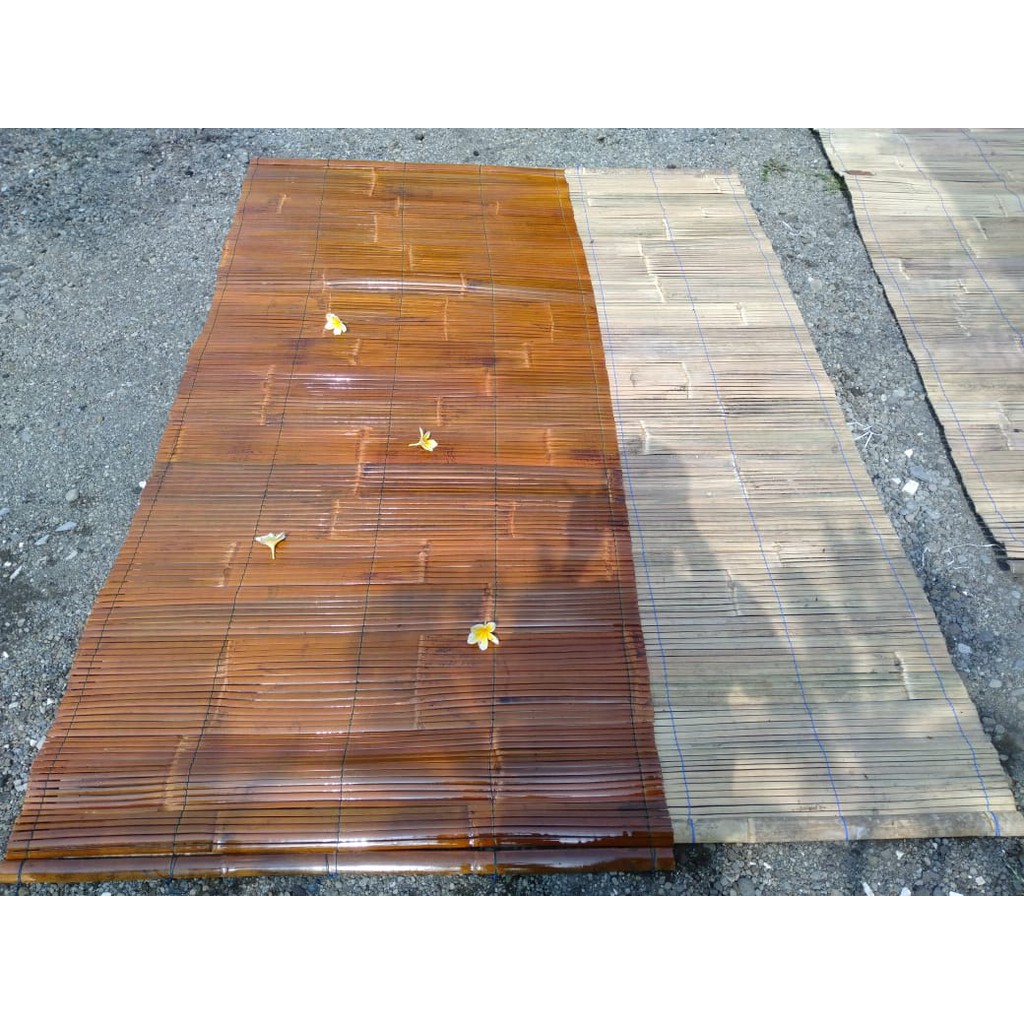 TIRAI BAMBU MOTIF VERNIS uk 1.5 x 2 meter/tirai bambu gulung