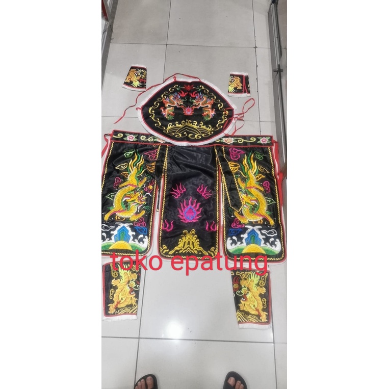 Baju Tatung Dewa /Tiau Tang Dewa - hitam - otto - g