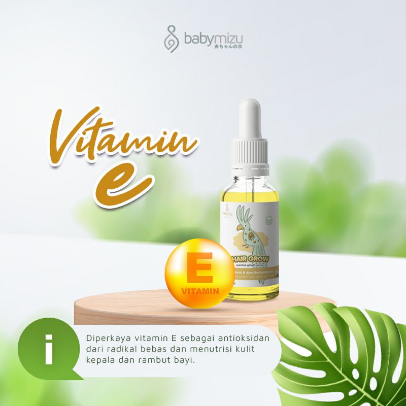 BABYMIZU Hair Grow - Serum Penumbuh Rambut Bayi dan Balita - Pelebat dan Penutrisi Kulit Kepala Bayi, Balita dan Anak (30 ml)