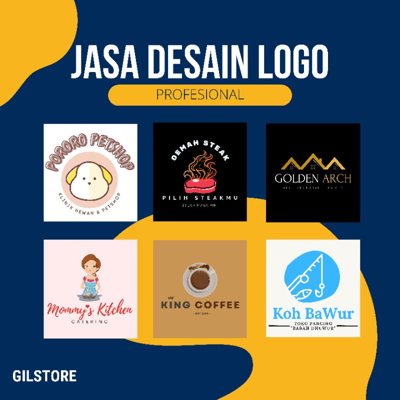 TERMURAH Jasa Desain Logo Kemasan Resto Olshop Makanan Minuman Esports