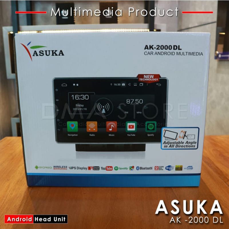 Asuka AK 2000 DL DSP ram 4GB room 64 GB head unit android 10 inch