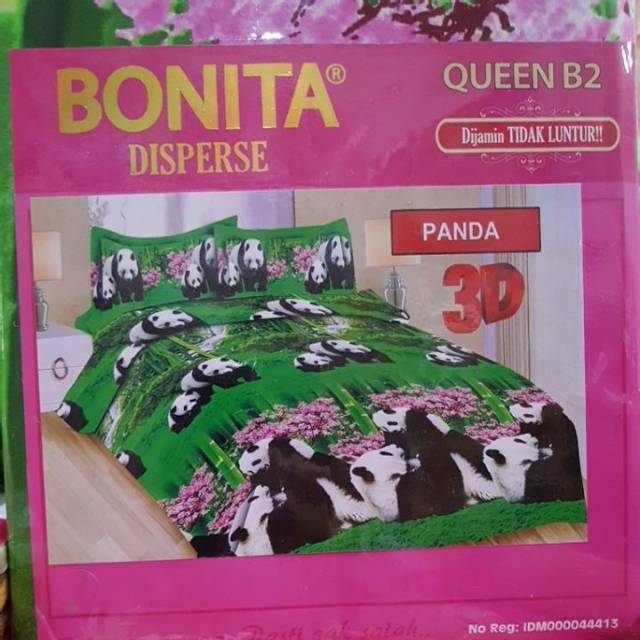 Sprei Bonita Motif Panda 160x200