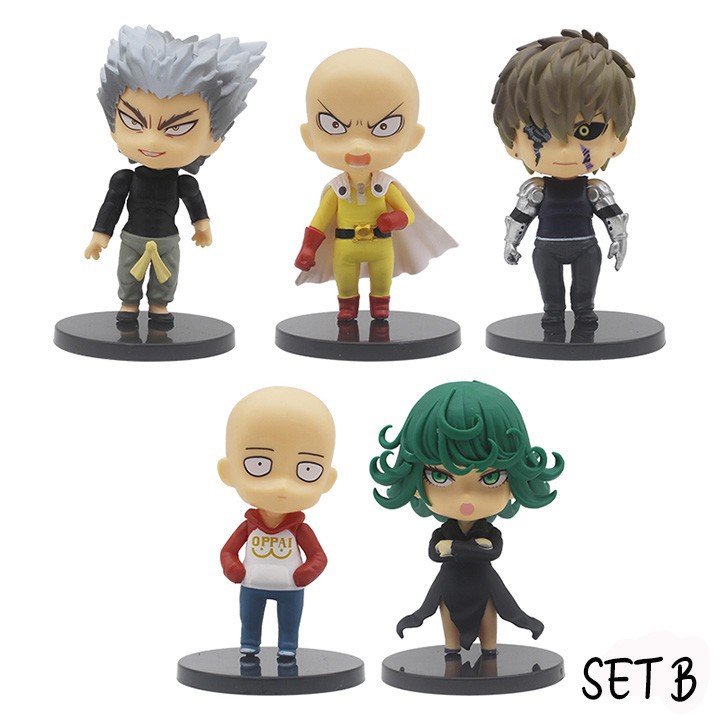 Saitama Genos One Punch Man Set Figure Pajangan Topper - Set B