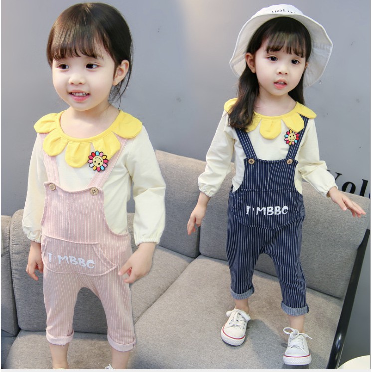 babyfit n0v COSSY setelan baju  anak  bunga matahari  celana 