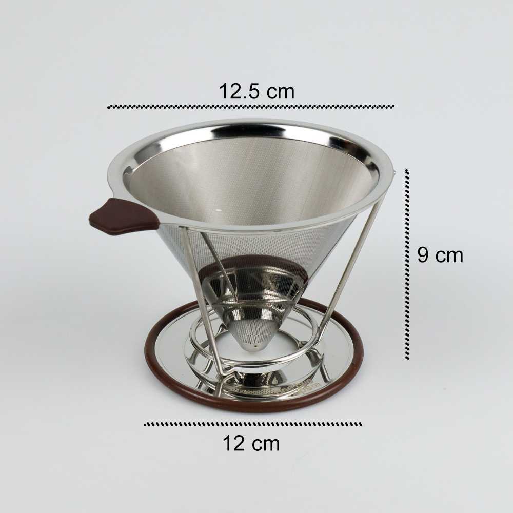 TD - RUM One Two Cups Filter Penyaring Kopi V60 Double Layer Large - F-412