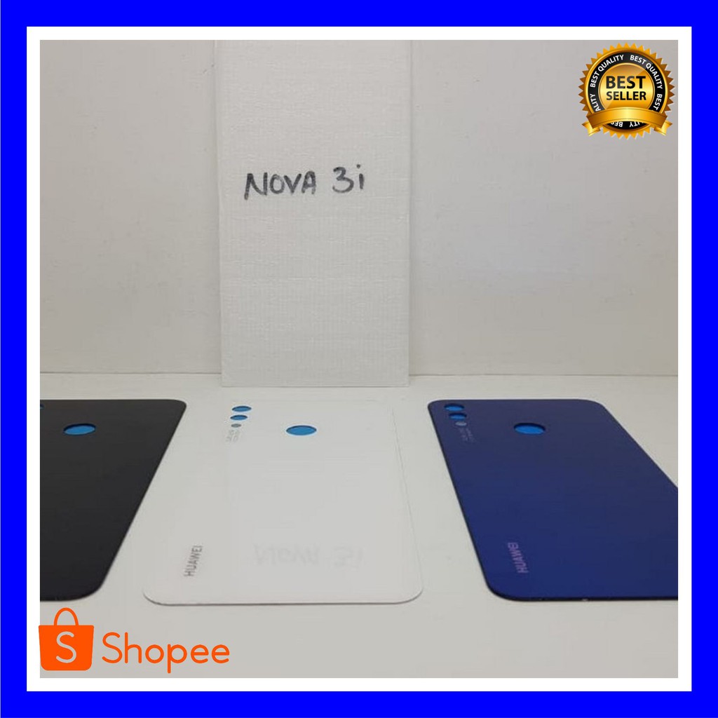 GROSIR TERMURAH Back Cover Huawei Nova 3i BackDoor Huawei P Smart+ Tutup Belakang HP - Putih