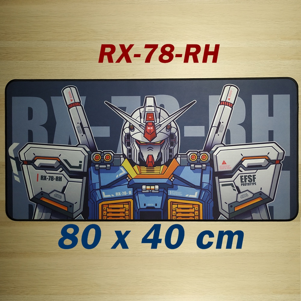 Gaming Mouse Pad Besar XL Gundam Desk Mat 800 x 400