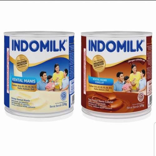 

INDOMILK SUSU KENTAL MANIS PUTIH DAN KEMASAN KALENG 370G