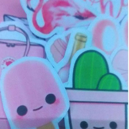 

[READY] Pinky Aesthetic Stickers 10 pcs