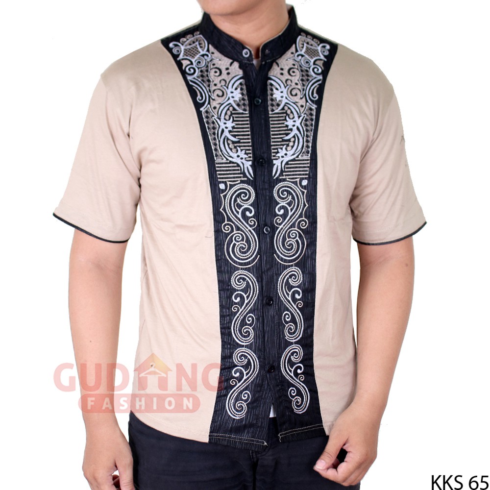 Baju Koko Modern Lengan Pendek