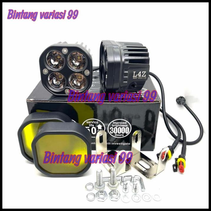 Lampu Tembak Sorot Cree Led 4Mata L4Z Waterproof Sepasang