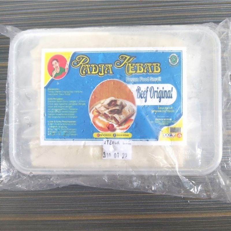 

Makanan Beku Frozen Food Kebab "RADJA KEBAB" Beef Original Isi 10, Murah