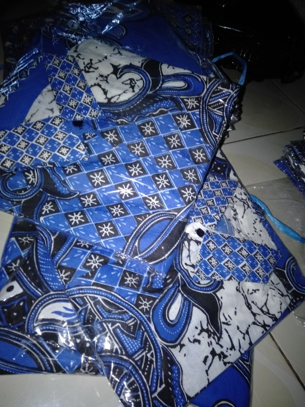 Bswart Batik Hrb026 Kenongo Hem Pendek Padi Pekalongan M L Xl Batik Pria Murah Modern Grosir