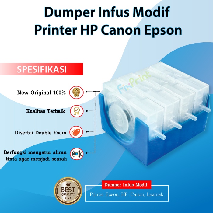 Dumper Infus Printer Modif Anti Mampet dan Anti Banjir 4 Warna