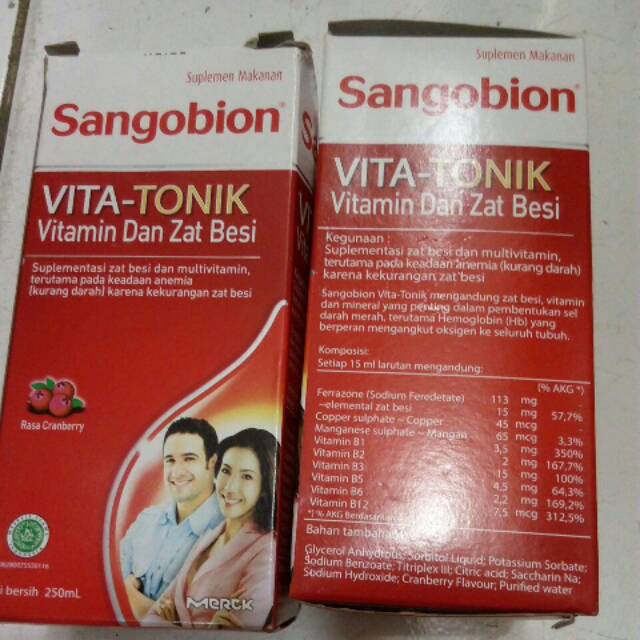 sangobion vitamin dan zat besi 400 ml/ Sangobion vita-tonik vitamin dan zat besi /sangobion