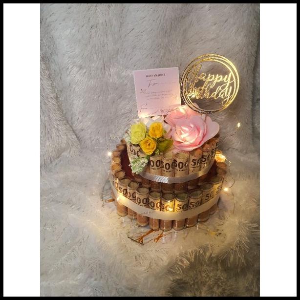 

Money Cake ( Harga Full Jasa+Pemakaian Uang Sesuai Gambar)