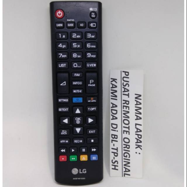 REMOTE REMOT SMART TV LED LG NON 3D ORIGINAL ASLI KECIL