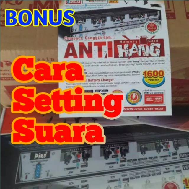 MESIN WALET + SUARA WALET 1 PAKET SUARA PANGGIL+SUARA TARIK+SUARA INAP WALET BONUS SETTING SUARA