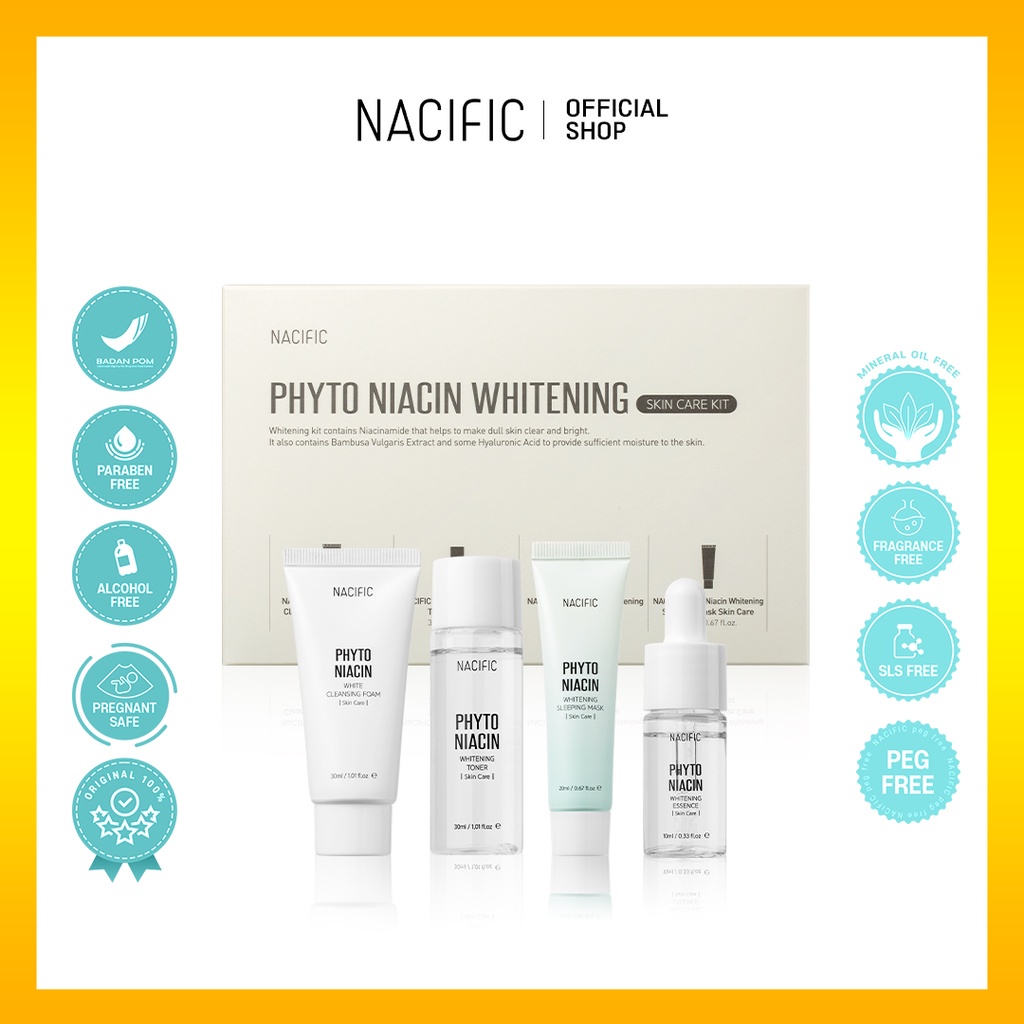 NACIFIC Phyto Niacin Whitening Kit / Starter Kit isi 4pc