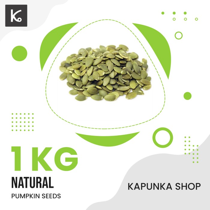 

Pumpkin Seed 1kg/ biji labu / cemilan sehat/pepita 1kg - 1 pak