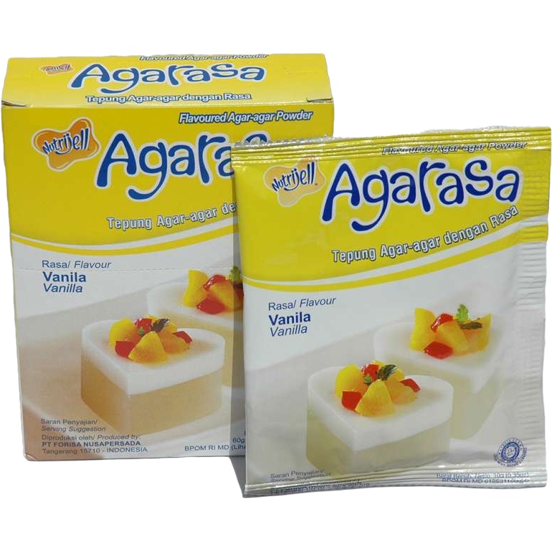 

Agarasa Vanila 10gr Nutrijell Tepung Agar-agar dengan Rasa Vanilla