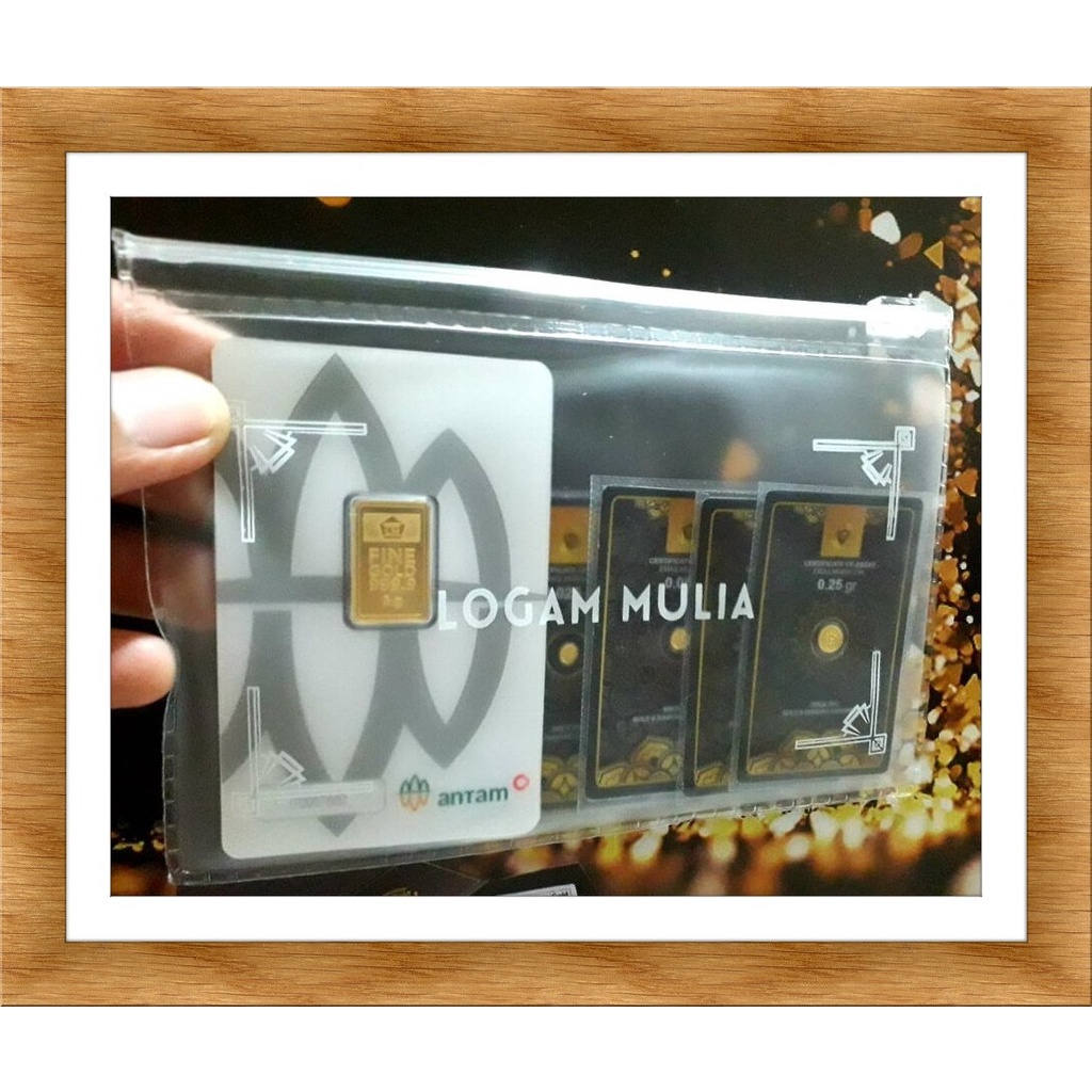 Pouch Transparant / Tempat Logam Mulia Emas Antam, MiniGold, Emas Mini
