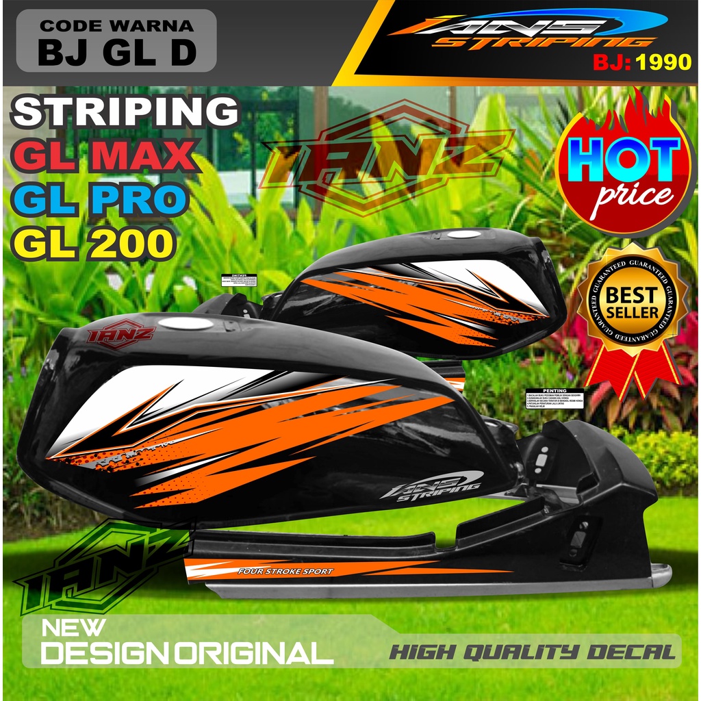 STRIPING STANDART GL MAX GL PRO / STRIPING VARIASI HONDA GL TERBARU / STRIPING VARIASI GL MAX / STIKER MOTOR